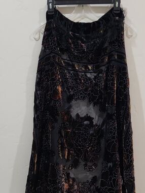 Black Silk Blend Fabric 40x40 Scarf